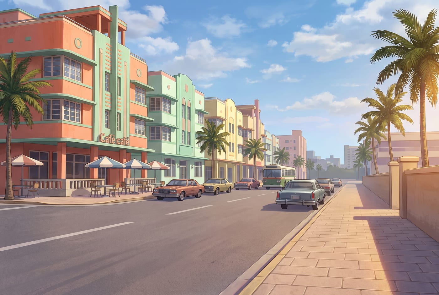 Boulevard am Tag